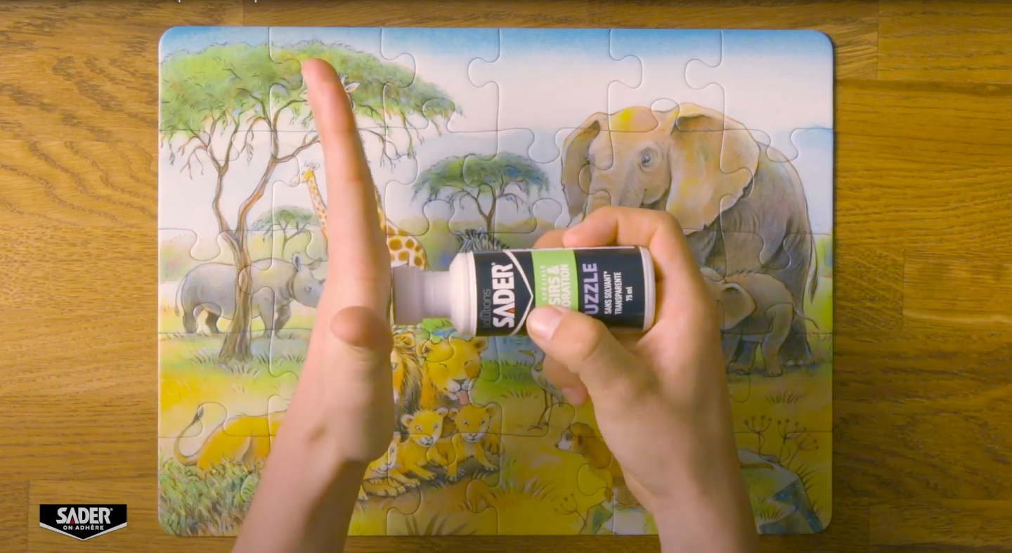 Sader, comment coller un puzzle 