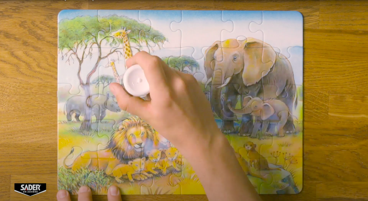 Sader, comment coller un puzzle 
