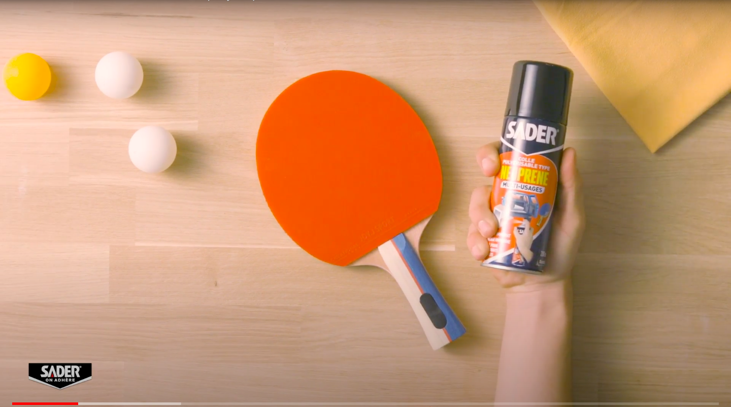 Sader, comment utiliser de la colle en spray
