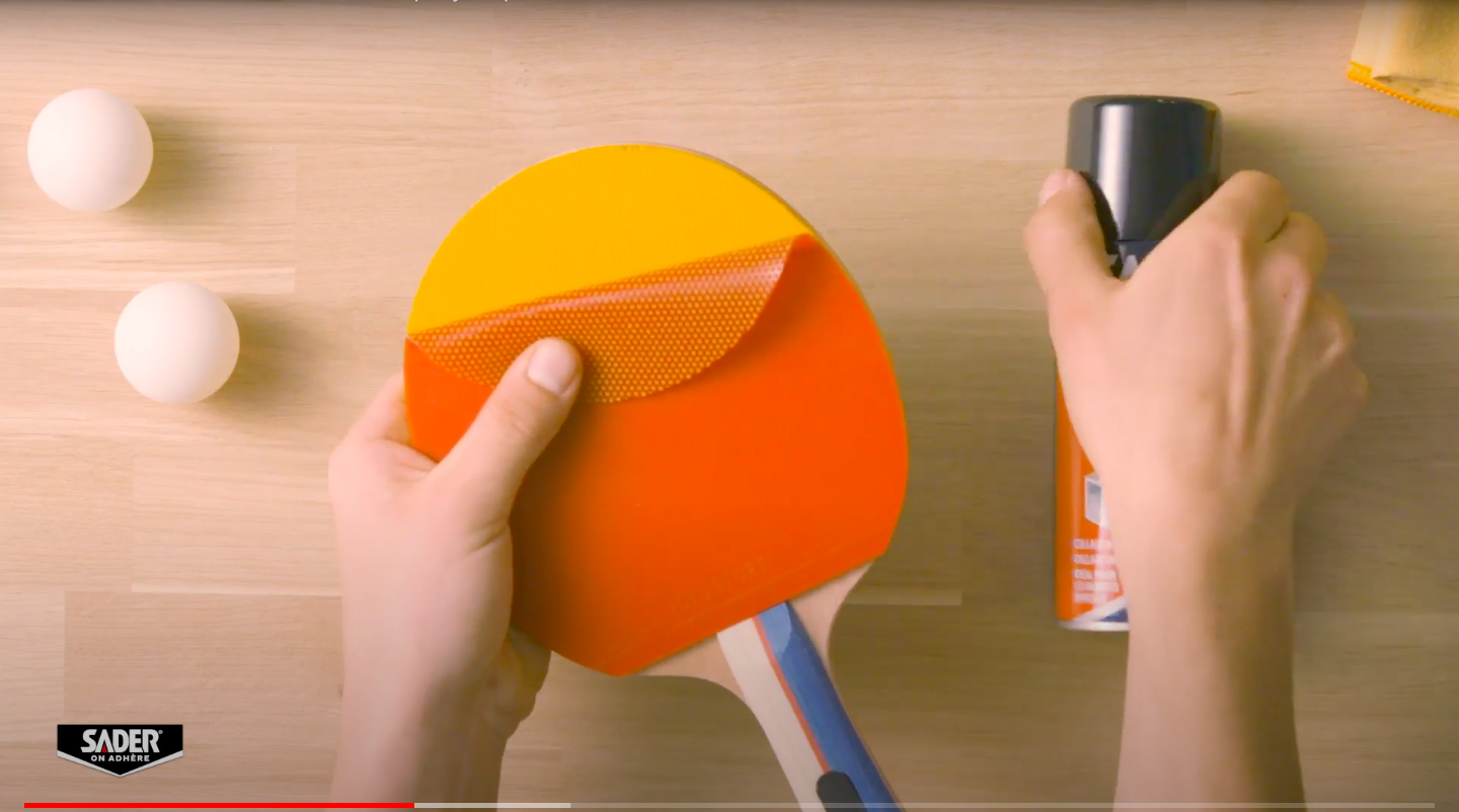 Sader, comment utiliser de la colle en spray