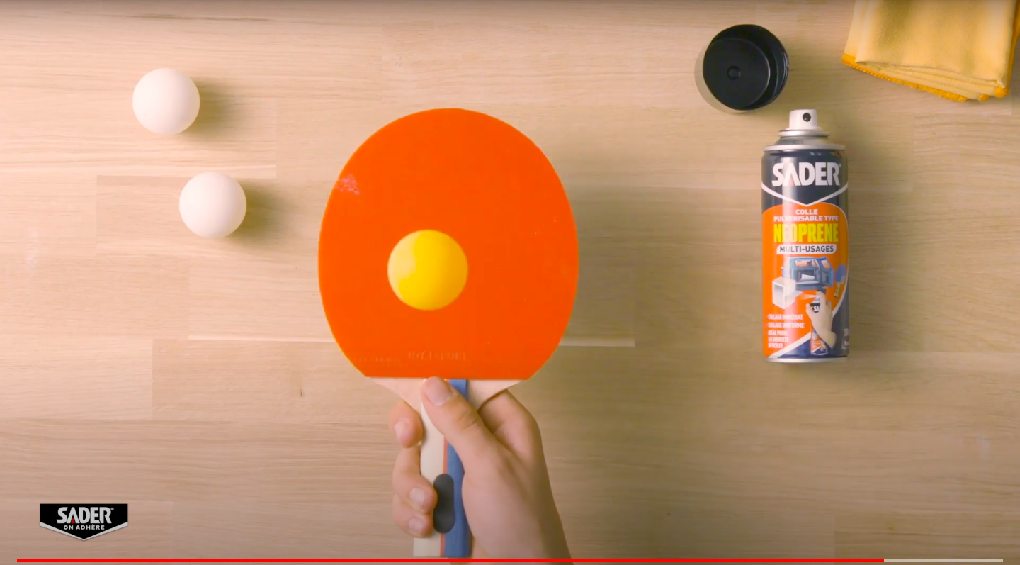 Sader, comment utiliser de la colle en spray