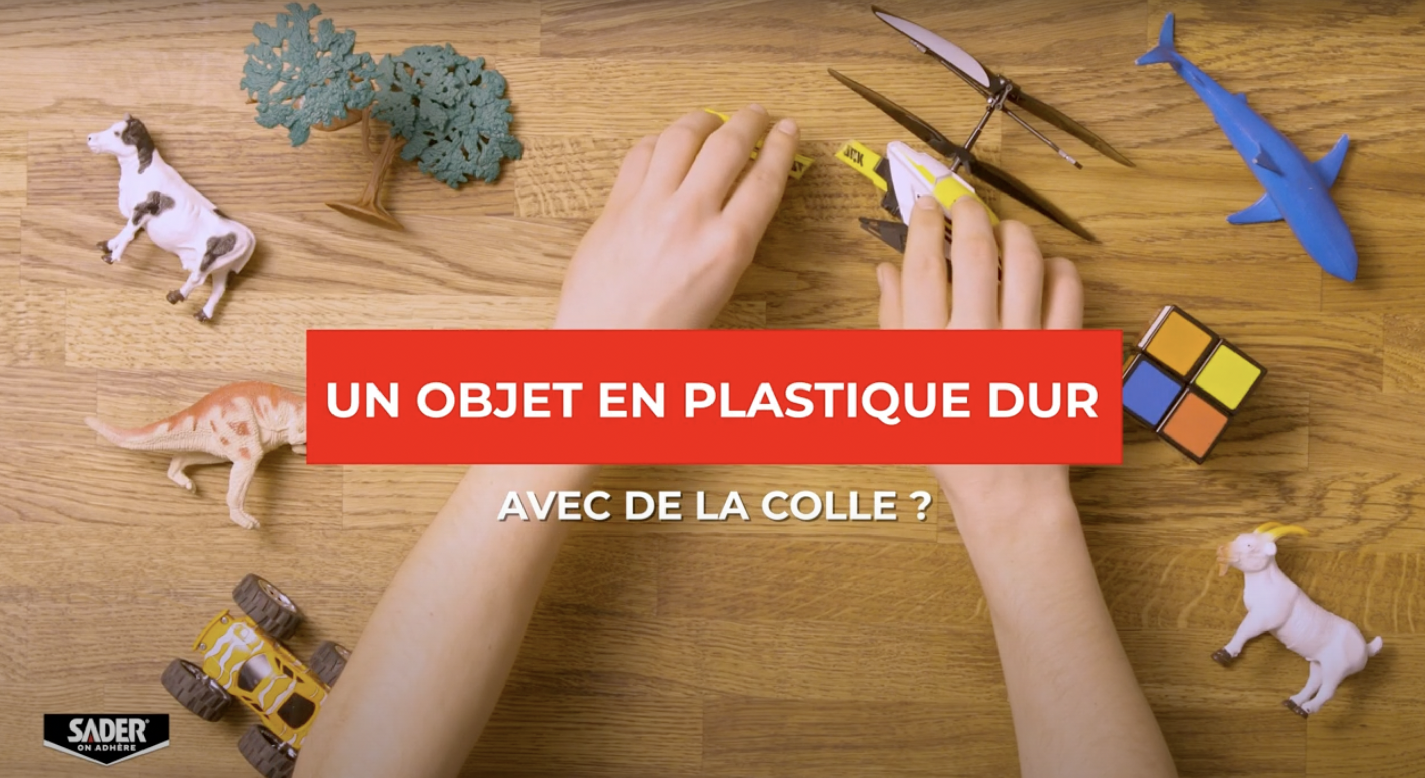 Sader, comment réparer du plastique rigide avec de la colle