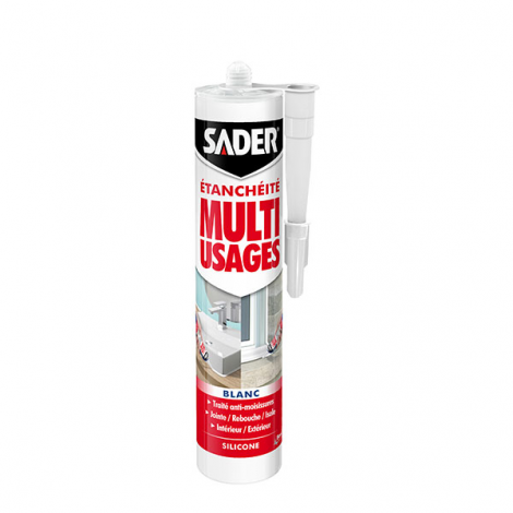 SADER MULTI-USAGES SILICONE BLANC 280 ML 