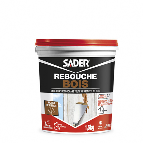 Enduit de Rebouchage Rebouche Bois Pâte 1,5 Kg